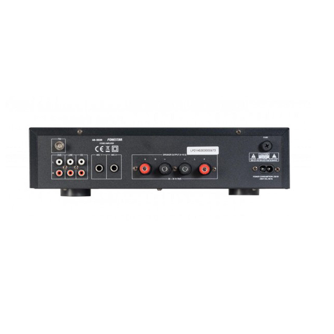 Fonestar Amplificatore stereo 30W, amplificatore bluetooth, MP3 e porta USB, amplificatore stereo HiFi