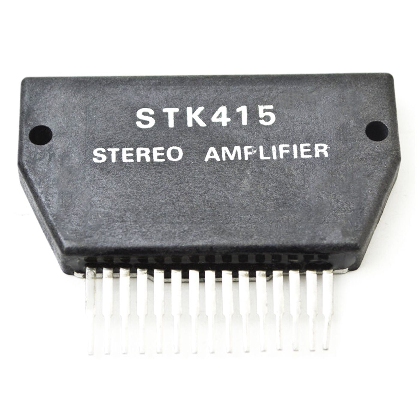 STK415 electronic component, integrated circuit, transistor, stereo amplifier, 15 contacts