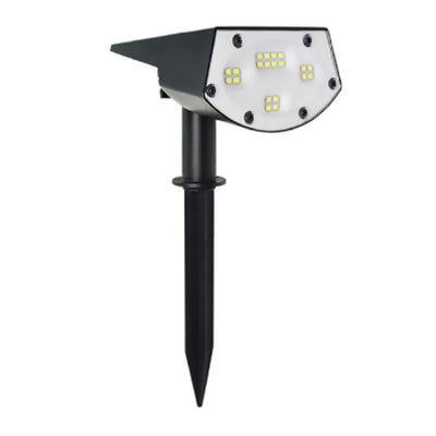 REXER Spotlight with solar charging, step marker spotlight, garden spotlight with twilight sensor, natural light LED spotlight