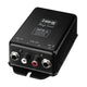 Microphone amplifier connects 2 microphones with line input of hi-fi mixer system, stereo microphone preamplifier