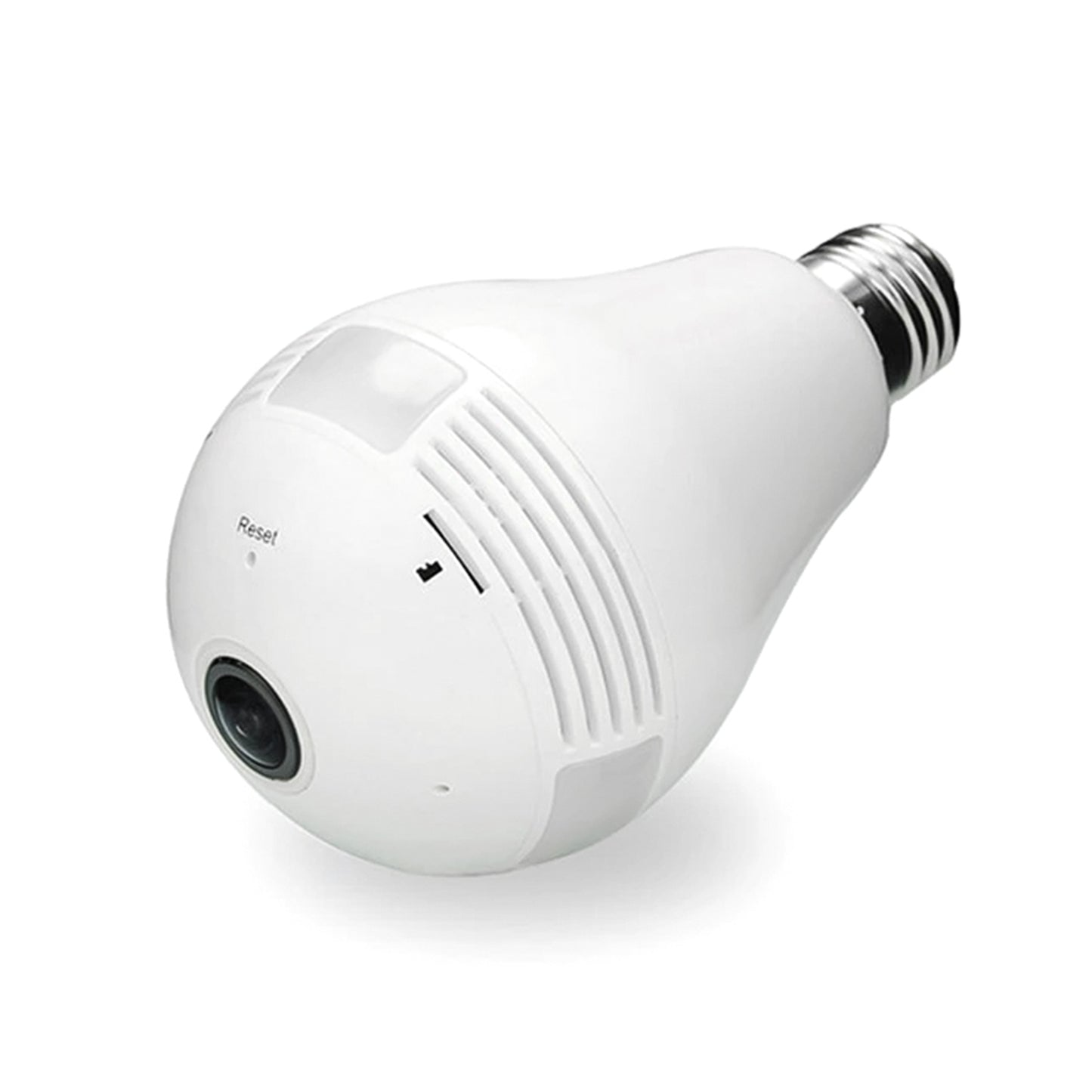 GBX telecamera spia, telecamera Wi-Fi 960p 1,3 Mpx panoramica a 360° con visione notturna e rilevatore di movimento, lampadina telecamera