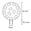 Alphaelettronica G4 LED bulb, 1.2W 12Vac/dc, natural white light color 4500K, bulb for boats