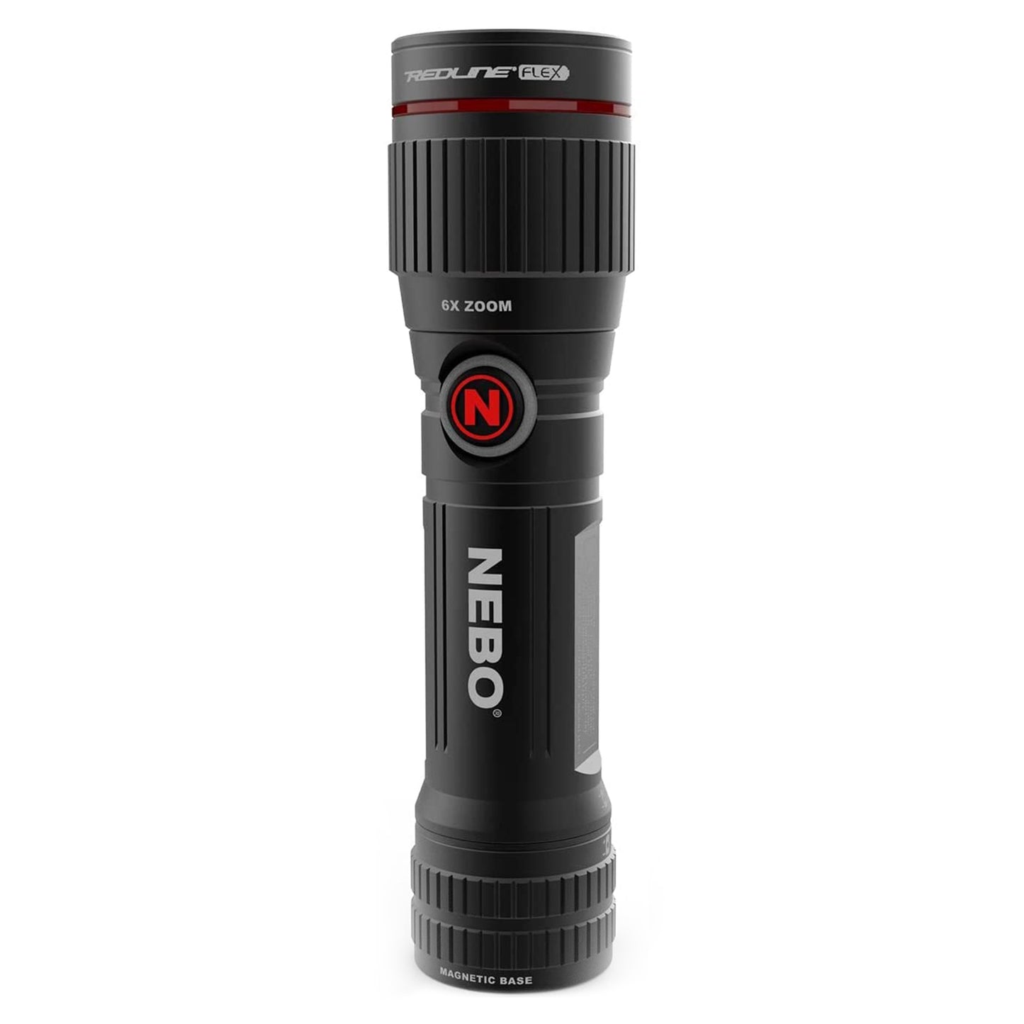 NEBO Portable flashlight, 4 light modes, magnetic base, waterproof with 500 lumen rechargeable