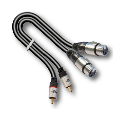 Câble adaptateur AudioDesign Pro Professional 2 XLR 3 F, 2 RCA M, longueur 1,5 m X-PRO LINE