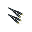 Life Audio cable with gold connectors, Ø6mm male RCA cable, audio RCA cable, 1.5 m