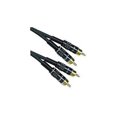 Câble audio Life avec connecteurs dorés, câble RCA mâle Ø6mm, câble audio RCA, 1,5 m