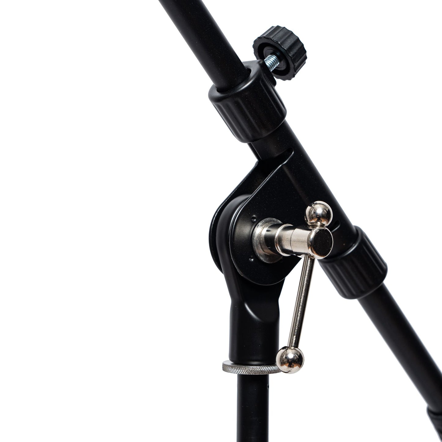 AudioDesign PRO PA MS 1 Professional microphone stand, metal main joint, universal microphone holder, telescopic rod, cable clip