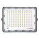 O.N Faretto solare da esterno con luce fredda, faro led con pannello solare e sensore per accensione automatica, lampada led da parete con fotovoltaico 4000K 2000lm