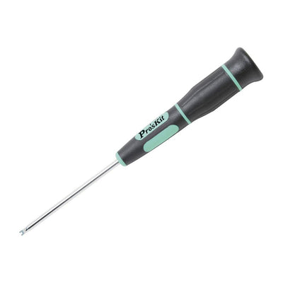 PRO'SKIT 2-Point Single Screwdriver 1.5mm Rustproof Chrome Plated Steel Screwdriver with Insulated Handle