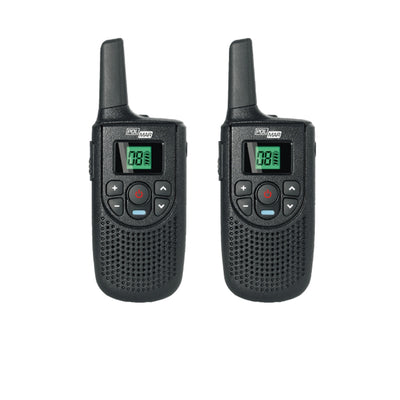 Polmar Gemini Pair of two-way radios, two-way radios with 16 channels, waterproof IP54
