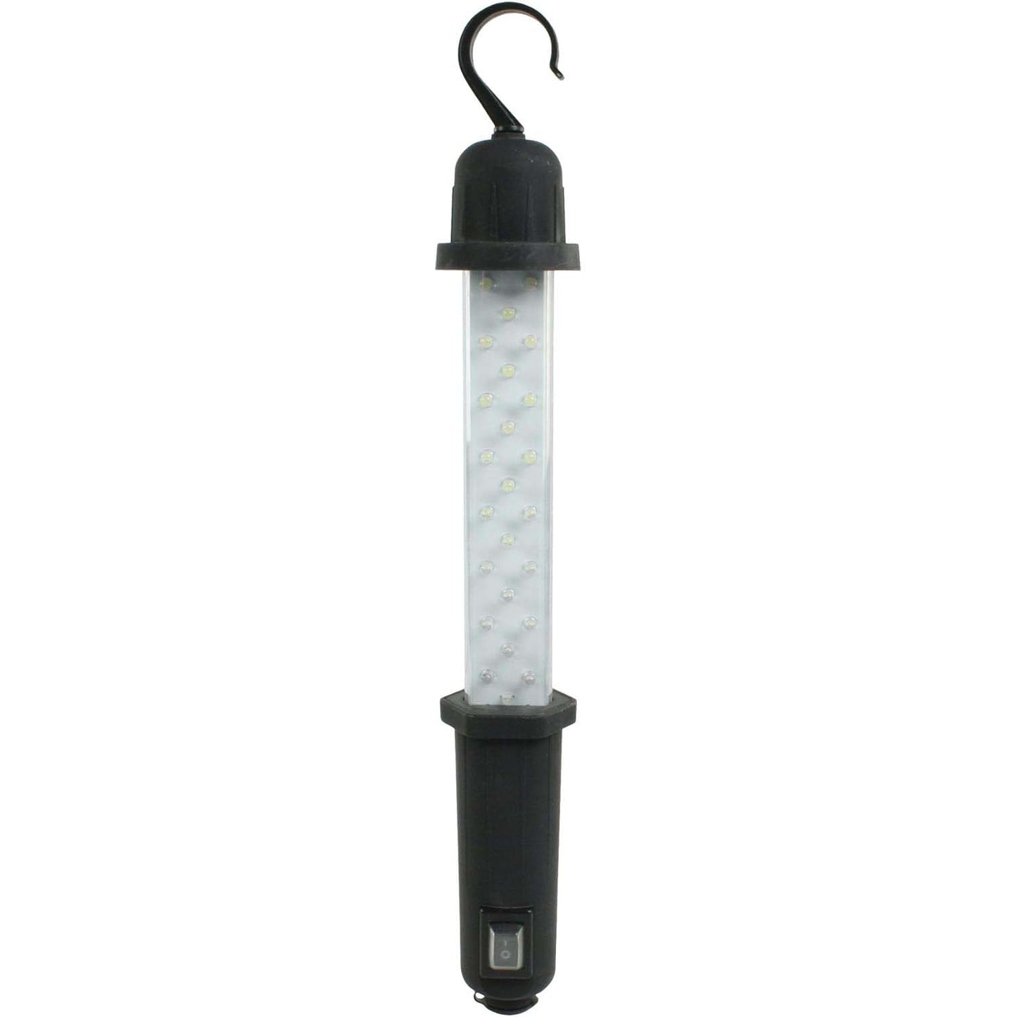 GBC LED work lamp, rechargeable LED lamp with hook, 28 white LEDs, 58x420mm