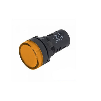 AIpha electronic light indicator, LED panel light indicator, 24Vac/dc, yellow light