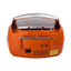 Trevi boombox portable stereo with CD player and aux input, FM radio, orange colour