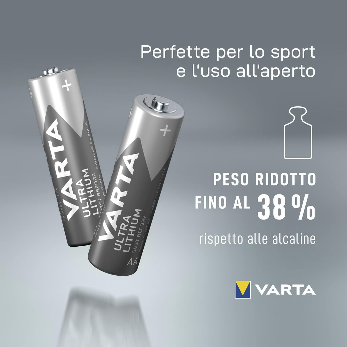 Varta AAA battery 1.5V, 1100 mAh lithium battery, pack of 2
