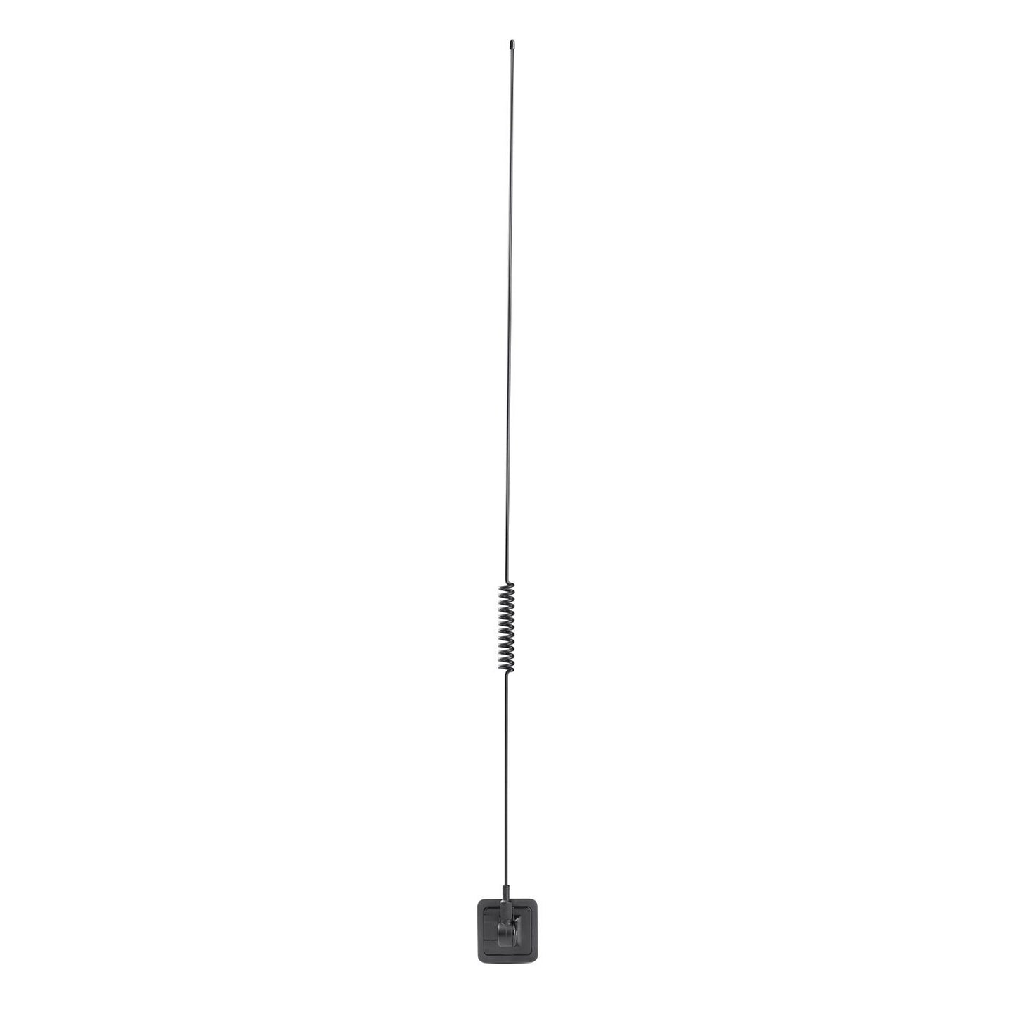 Midland CB antenna with adhesive attachment to glass, simple installation without drilling, articulated base, mounting on windscreen or window