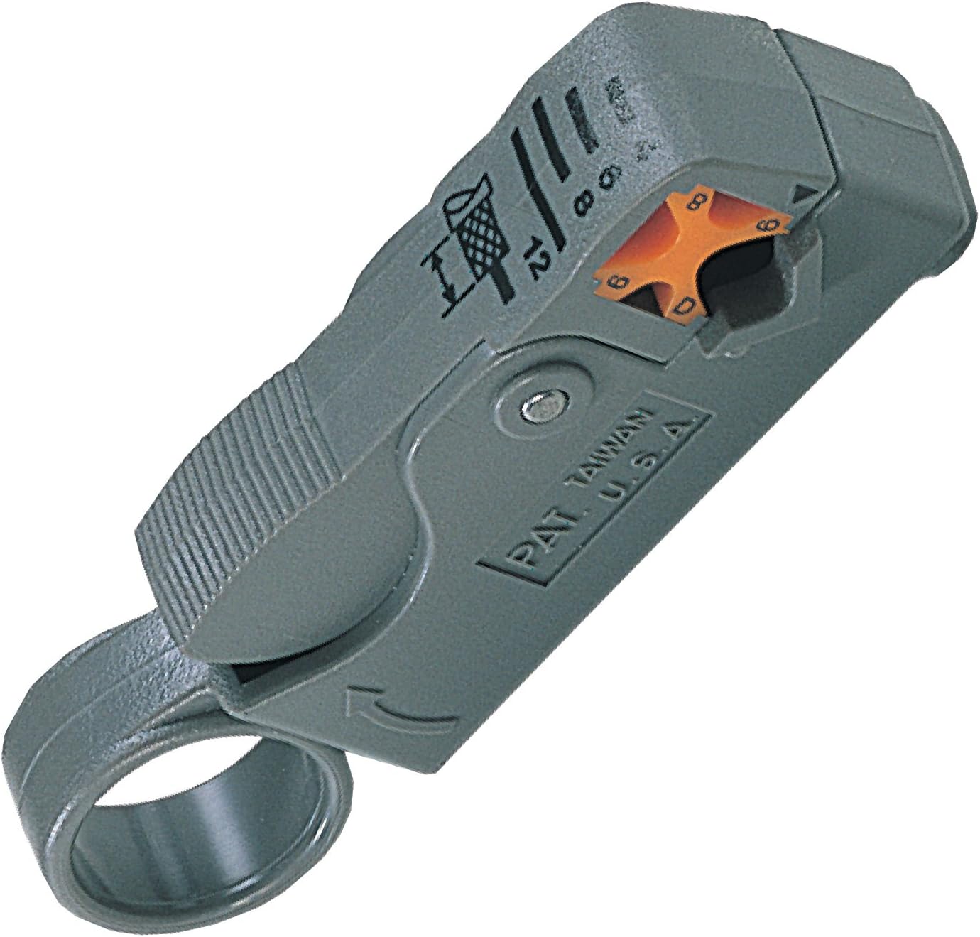 Pro'skit Rotating Coaxial Cable Stripper, Cable Stripper with Adjustable Blade for Coaxial Cables