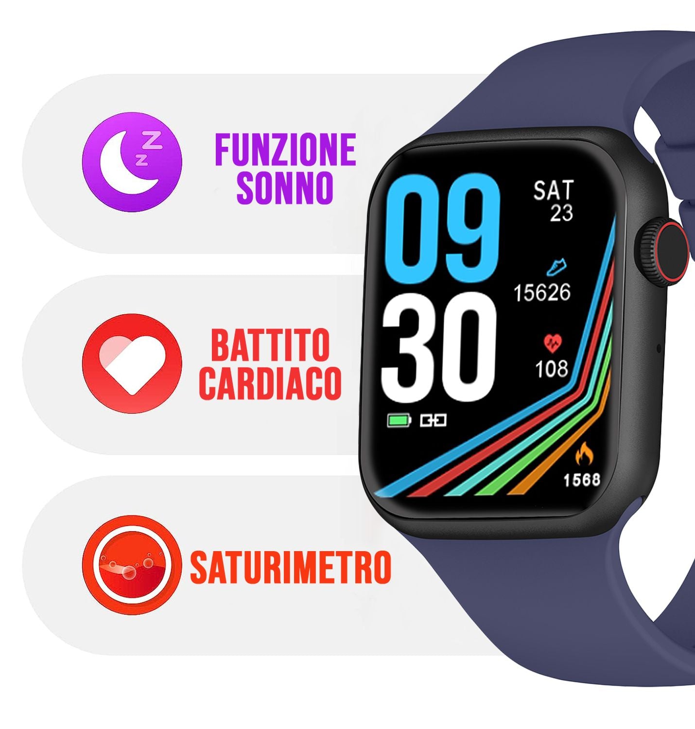 Trevi T-FIT 200 CALL Smartwatch con Display touch, orologio