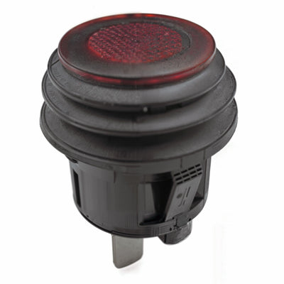 Interruttore pulsante unipolare tasto rosso rotondo luminoso 12V