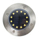 REXER Faretto a led con ricarica solare, faretto segna passi, faro da giardino con sensore crepuscolare, faro led luce