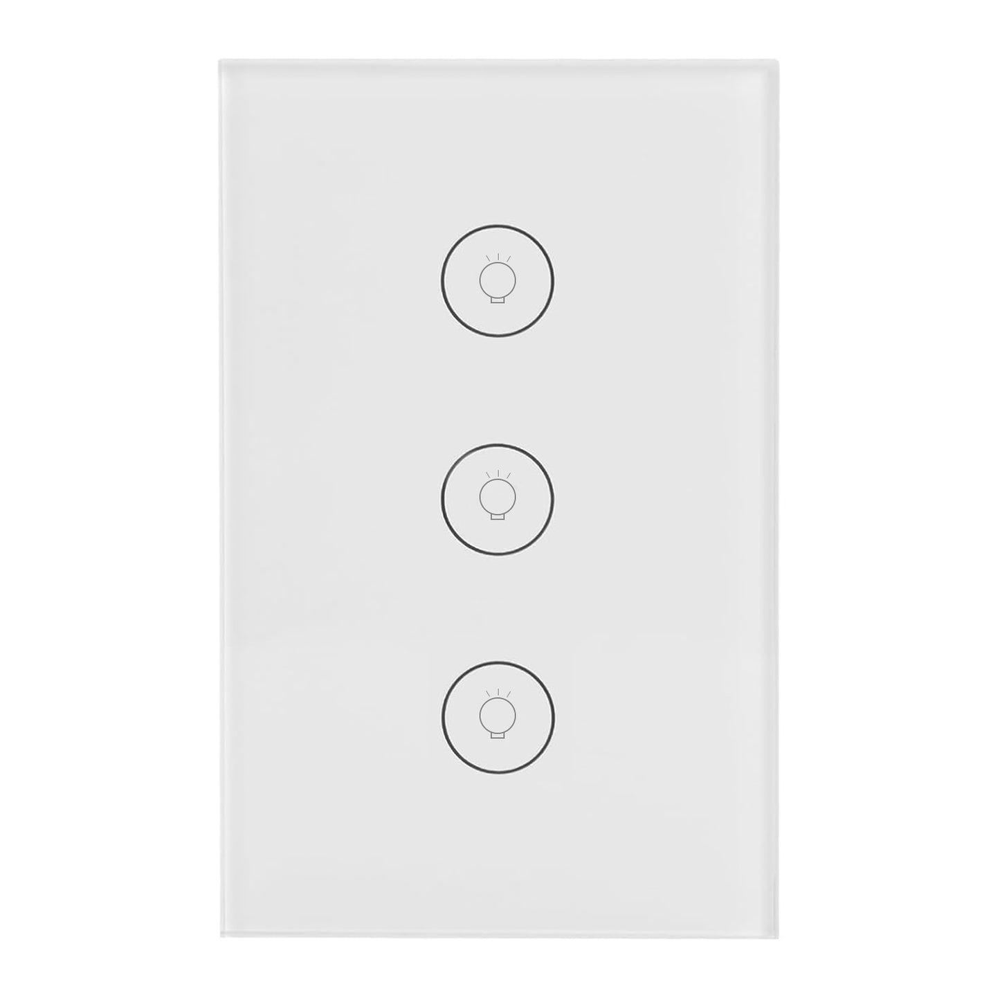 Life 3-channel On/Off touch panel, smart module for lighting, voice control or via app