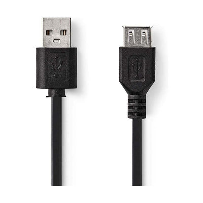 NEDIS Cavo USB-A Maschio - femmina, cavo USB 2.0, velocità  480 Mbps, 1 metro