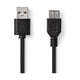 Câble NEDIS USB-A Mâle - femelle, câble USB 2.0, vitesse 480 Mbps, 1 mètre