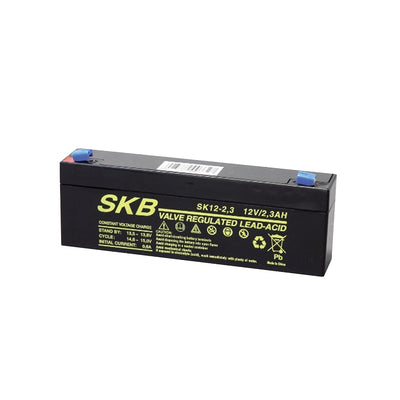 GBC SKB rechargeable lead acid battery, 12 Volt, 2.3 Ah, 178x34x60(67) mm 38640205