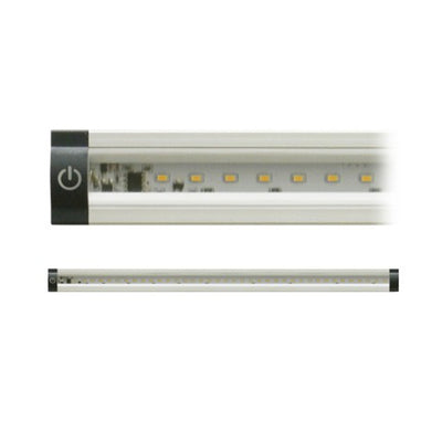 Barre LED triangulaire Alcapower avec interrupteur, barre LED 5 W, lumière naturelle 4000 K, éclairage sous armoire 50 cm