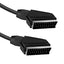 Alpha Elettronica cavo Scart 21 pin, cavo 1.5m da spina Scart a spina Scart nero