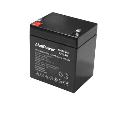 Alcapower 5Ah battery, 12V hermetic rechargeable battery, 90x70xH101 mm 204031