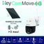 iSnatch HeyCam Move 4G 1080p Telecamera Wi-fi motorizzata con pannello solare, videocamera di sicurezza a batteria, visione notturna a colori, parla e ascolta