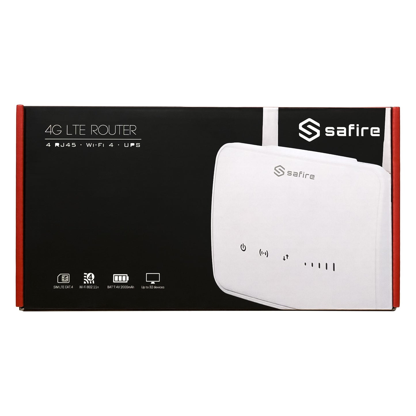 Safire ZLT-S25 Router Wi-Fi per Sim Card, Router portatile con batteria 2000mAh, Router 4G con due ingressi SMA, router per camper, modem 4G sim LTE