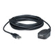 Elcart Câble d'extension USB actif, répéteur de câble USB, câble USB 2.0 de type A, plaqué nickel, 10 mètres