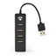 Hub multiport Nedis USB 2.0, 4 ports d'entrée USB-A, plug&amp;play, multiprise USB