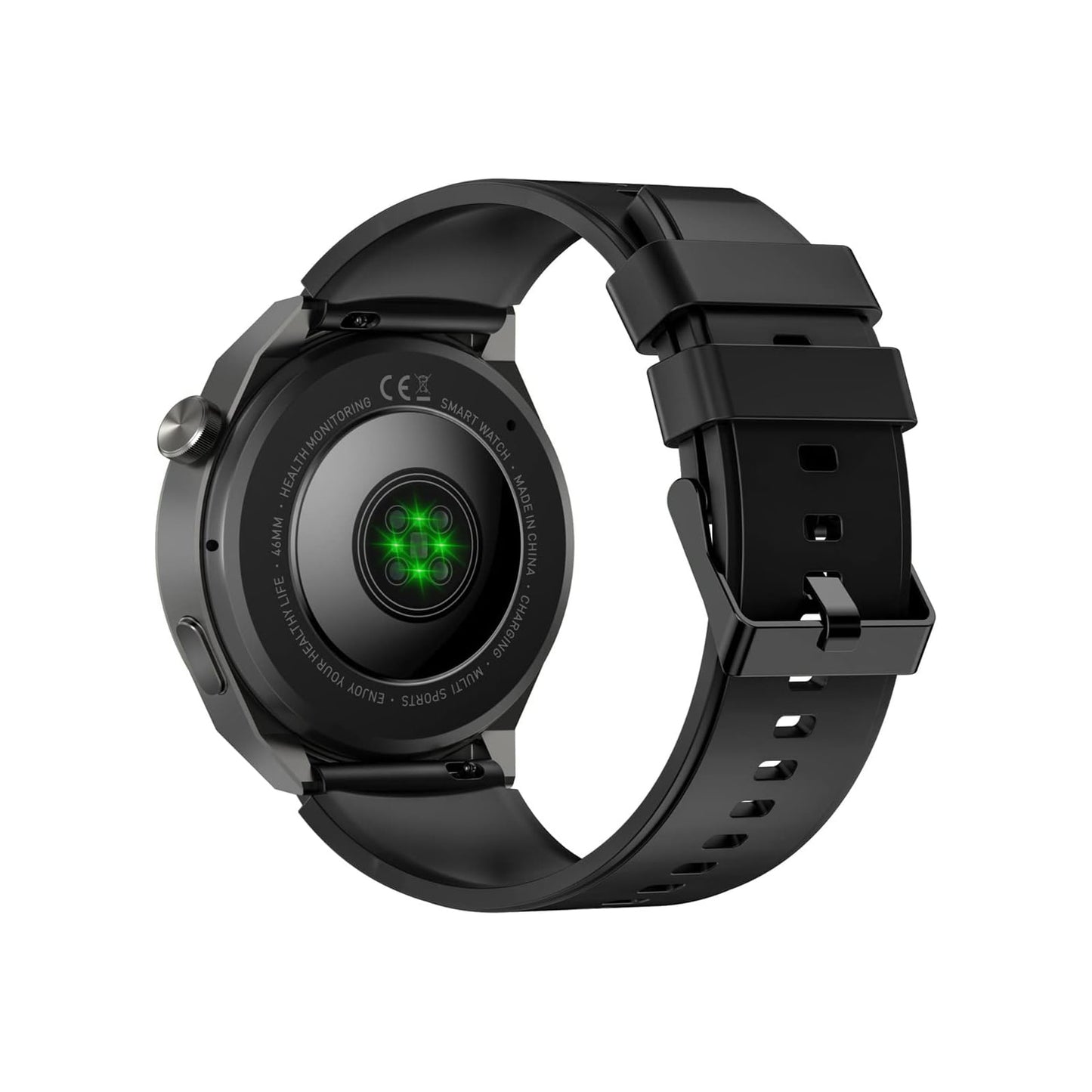 Trevi T-FIT 300 CALL Orologio smart con funzione chiamata, Bluetooth, Smartwatch con display 1,32" cassa in metallo, due cinturini inclusi, waterproof IP67, nero