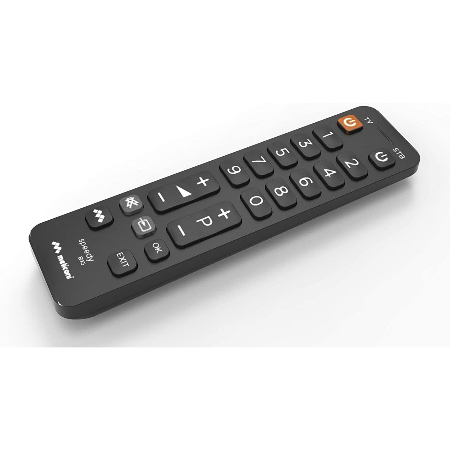 Meliconi universal remote control for TV, 2 in 1 remote control for TV and Decoder, remote control with large buttons