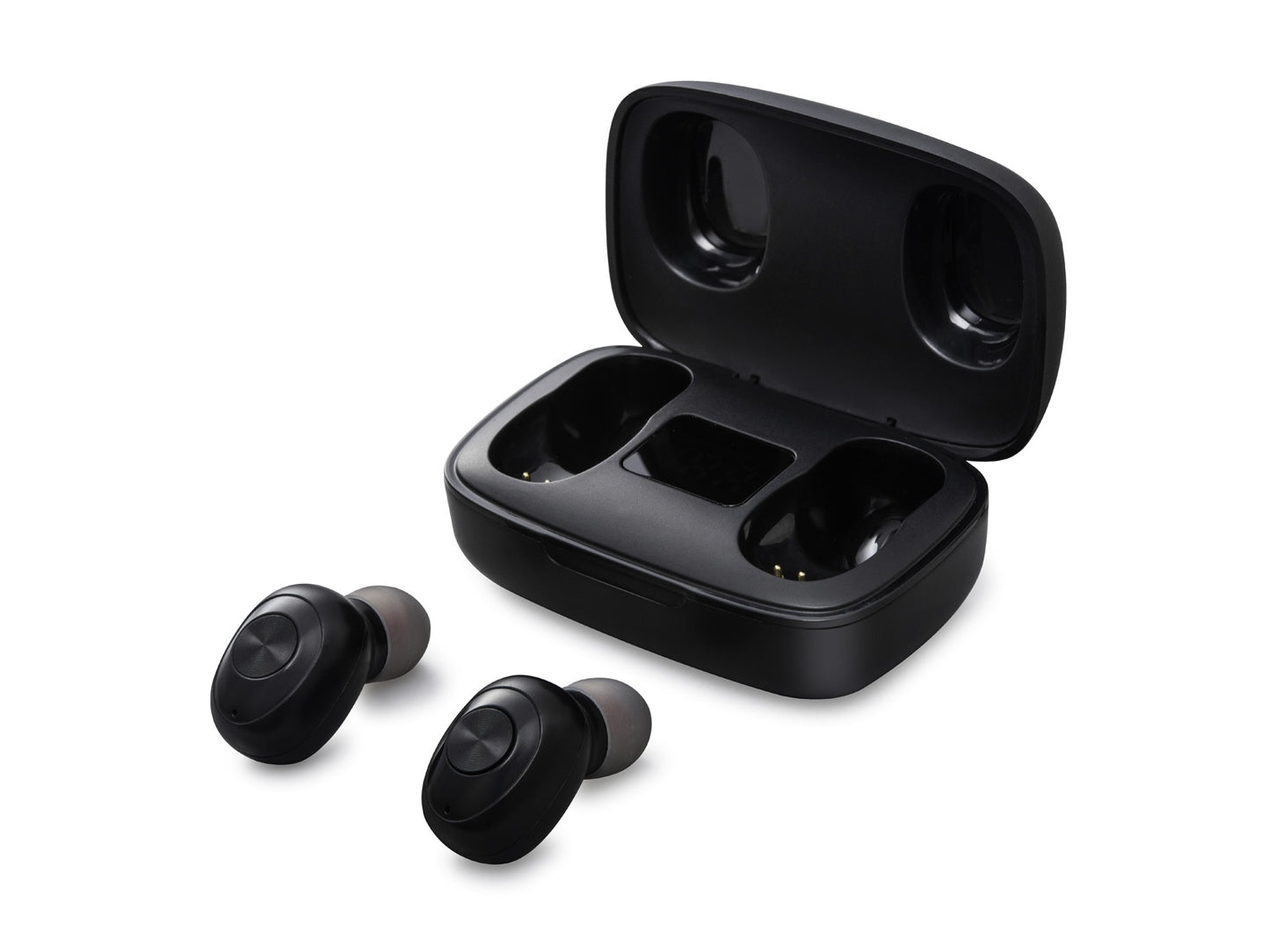 Trevi cuffie auricolari bluetooth wireless, auricolari in ear senza fili con microfono, neri