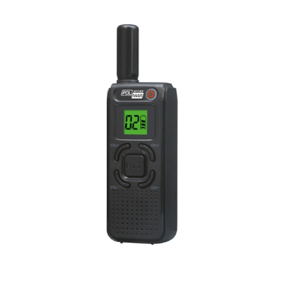 POLMAR Coppia ricetrasmettitori micro radio ricetrasmittente 16 canali walkie talkie professionali con cavo usb libero uso