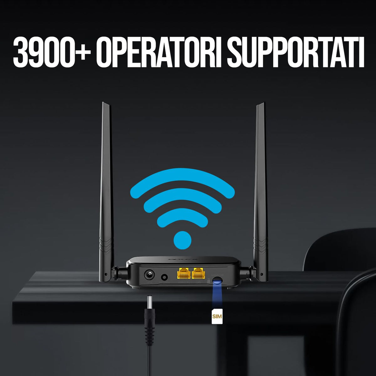 Tenda Routersim Tenda 4G05 Router SIM Wi-Fi 4G LTE 2.4 GHz sbloccato con slot SIM, vel ...