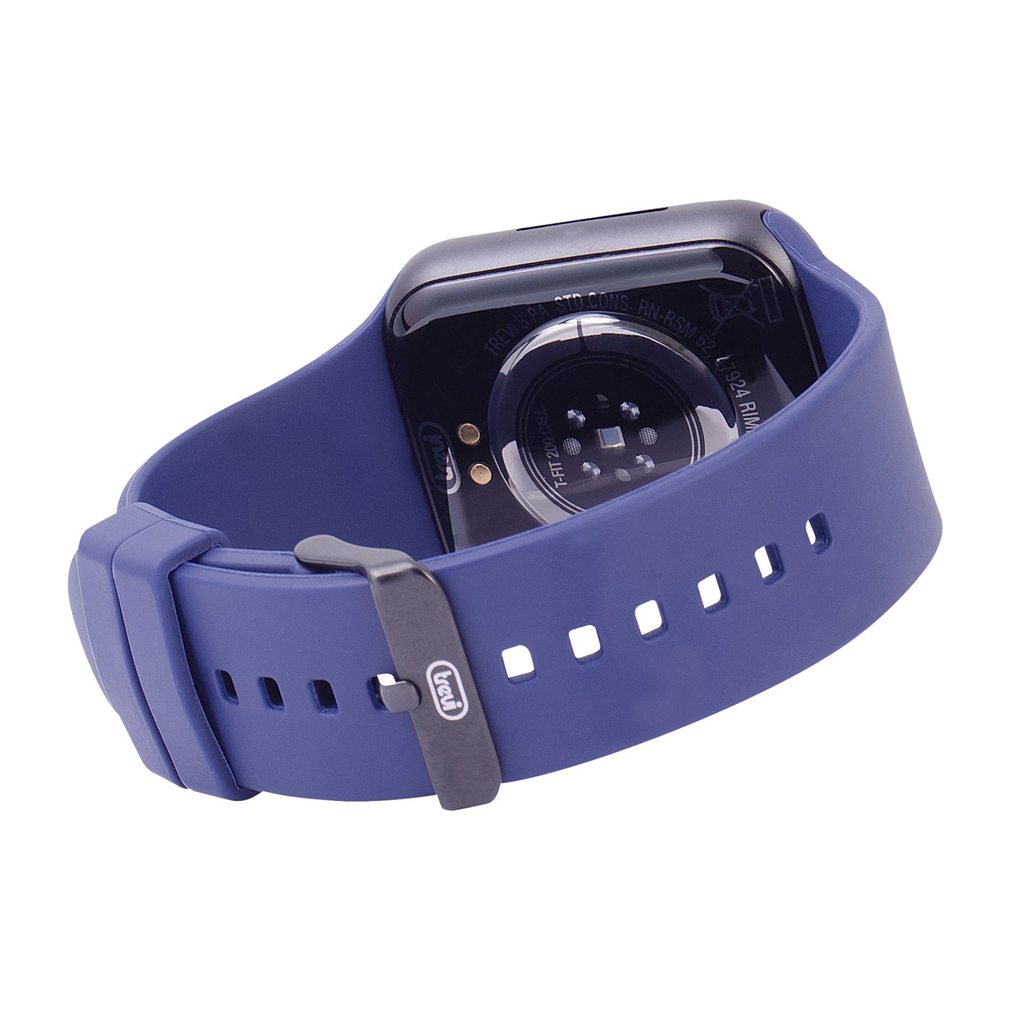 Trevi T-FIT 200 CALL Smartwatch con Display 1.91" touch, orologio smart con funzione chiamata, Bluetooth, Waterproof IP67, cassa nera, cinturino blu