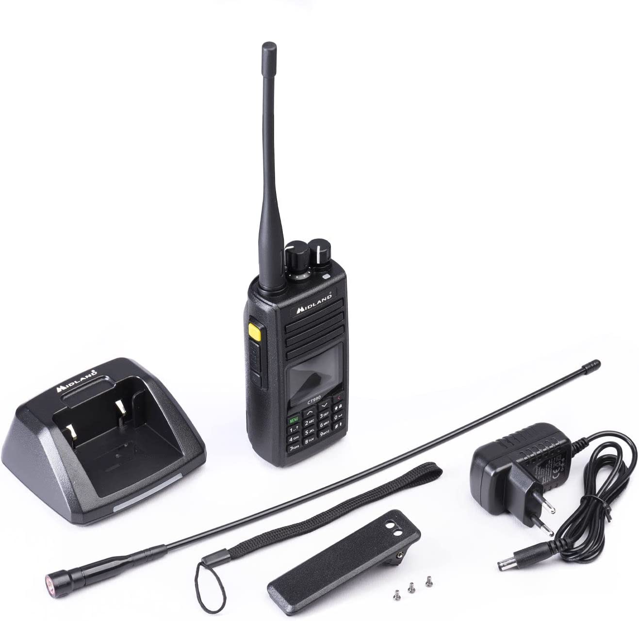 Midland Radio Ricetrasmettitore Dual Band, ricetrasmittente VHF/UHF portatile 10W, 257 canali