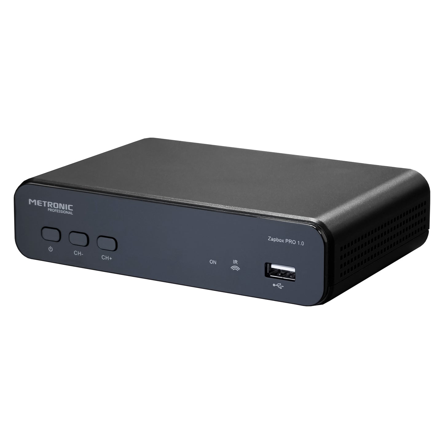 Metronic Zapbox PRO 1.0 Digitale terrestre DVB T2 con telecomando, Decoder con lettore USB, porta HDMI e presa SCART, Dolby Audio, sintonizza canali HD