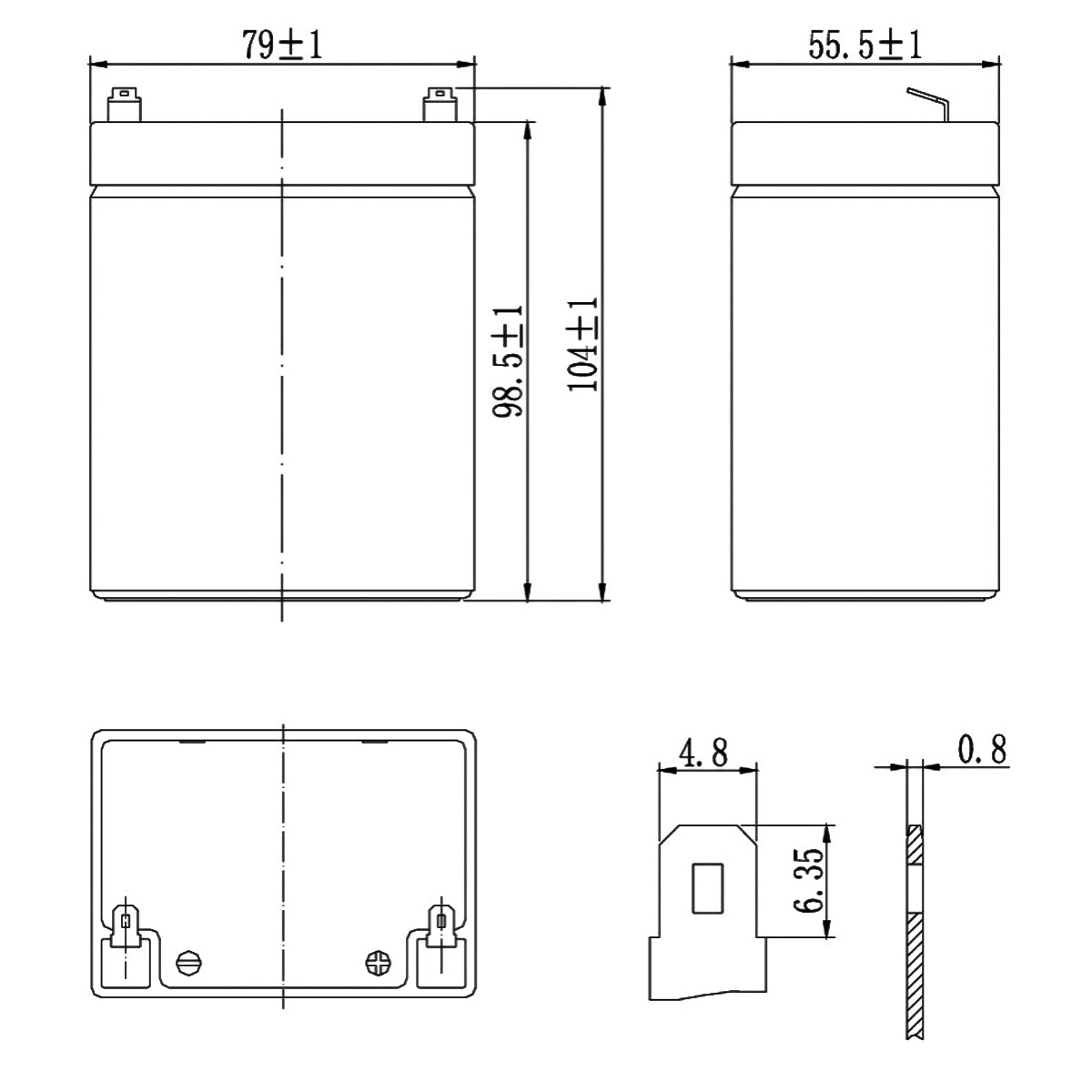 SKB Lead acid battery SK12-2.9 rechargeable battery 12V 2.9AH SK series, AGM flat plate technology regulated with valve