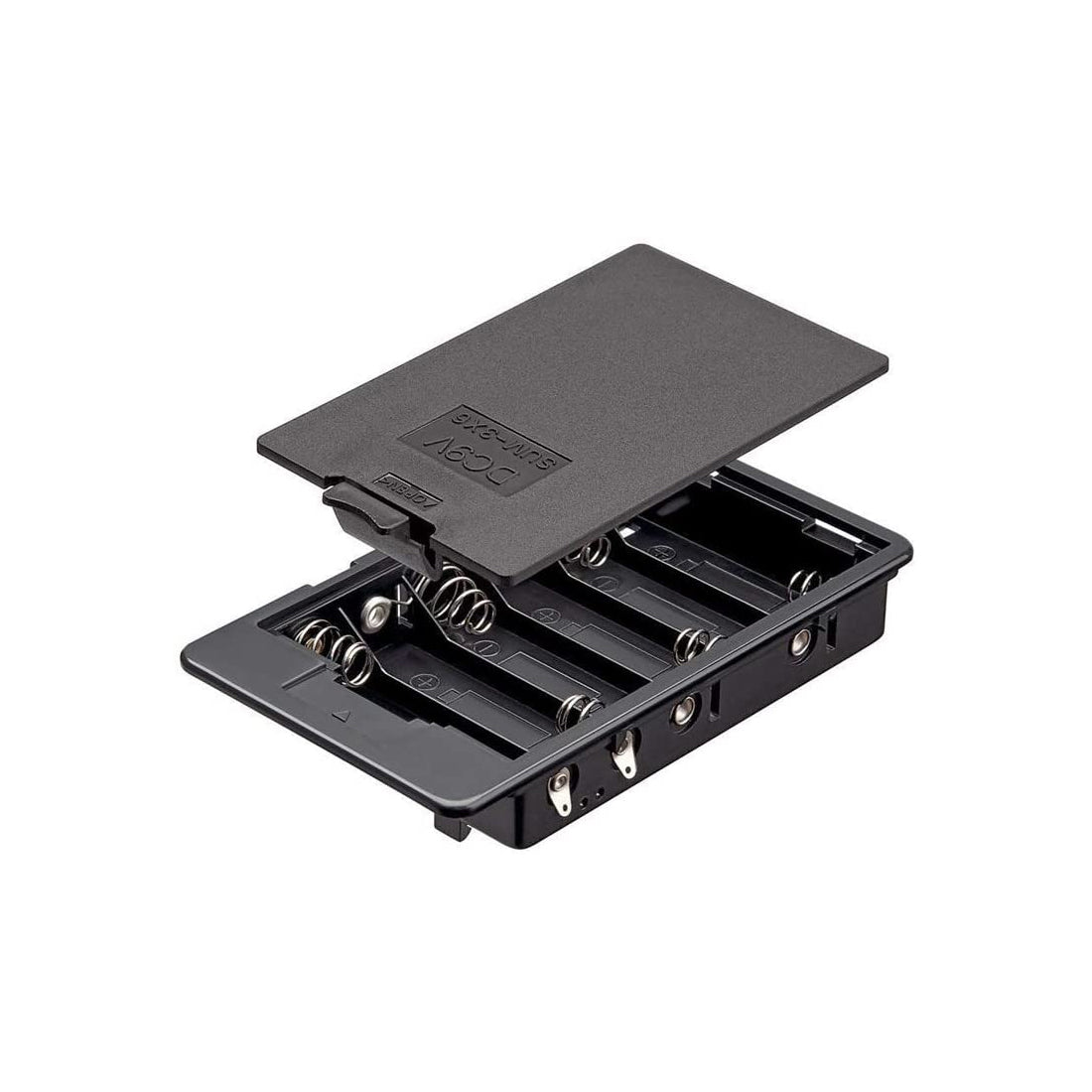 Gooby Portabatterie per 6 batterie AA, portabatterie per stilo AA 48170