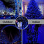 GESCO Catena luminosa esterno 30m, luci led con 8 funzioni, 200 led blu, luci led decorative Natale, illuminazione casa, ghirlanda luce