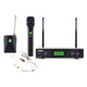 AudioDesign PRO PMU 2212HBP Control unit set with ice cream microphone and UHF headset microphone, professional handheld radio microphone kit, wireless microphone with body pack