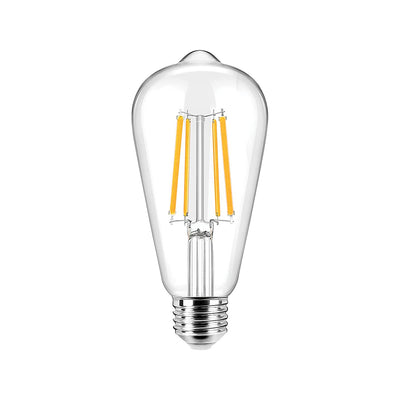 Alcapower LED bulb with filament bulb, warm light 2700K, 6W with E27 socket, LED filament bulb