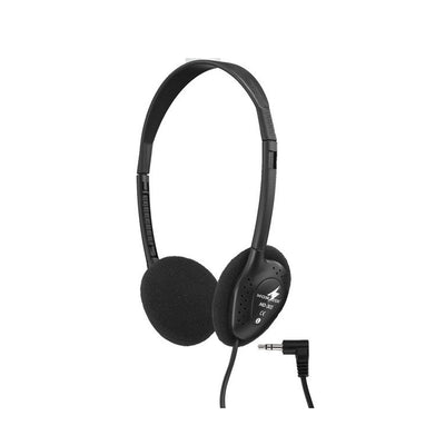 Monacor Stereo headphones, particularly light version with rotatable earcups, headphones with 1.2 m cable