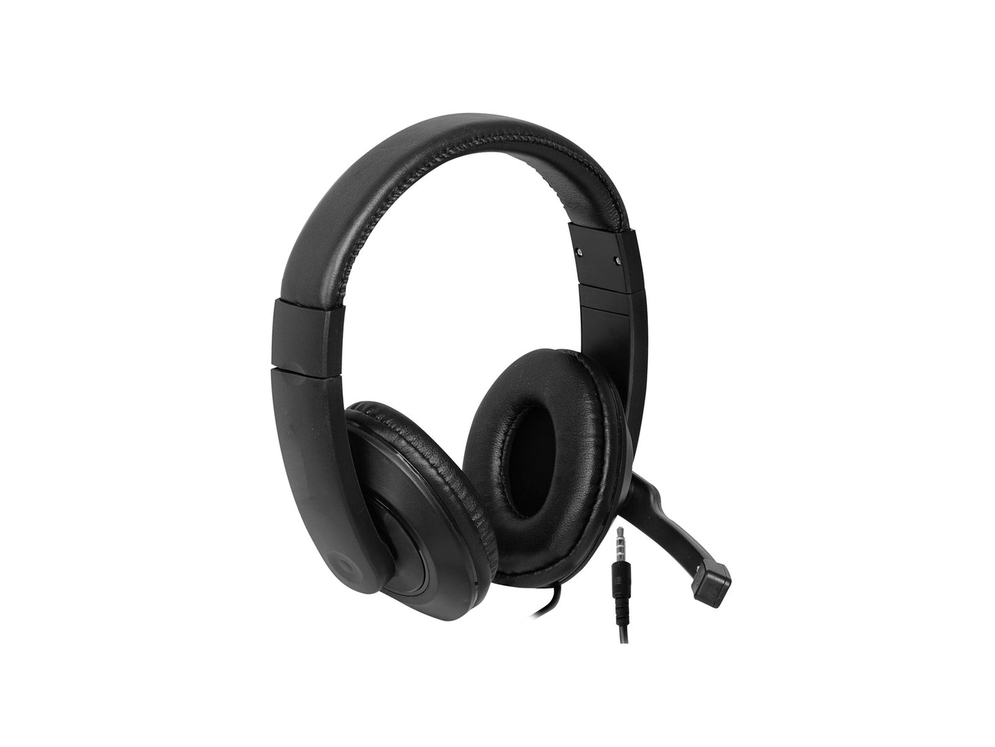 Casque Trevi avec microphone pour appels vidéo, jeux et appels Web pour PC, tablettes, ordinateurs avec câble jack