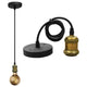 Alcapower pendant chandelier, Vintage Style Ceiling pendant chandelier + E27 lamp holder